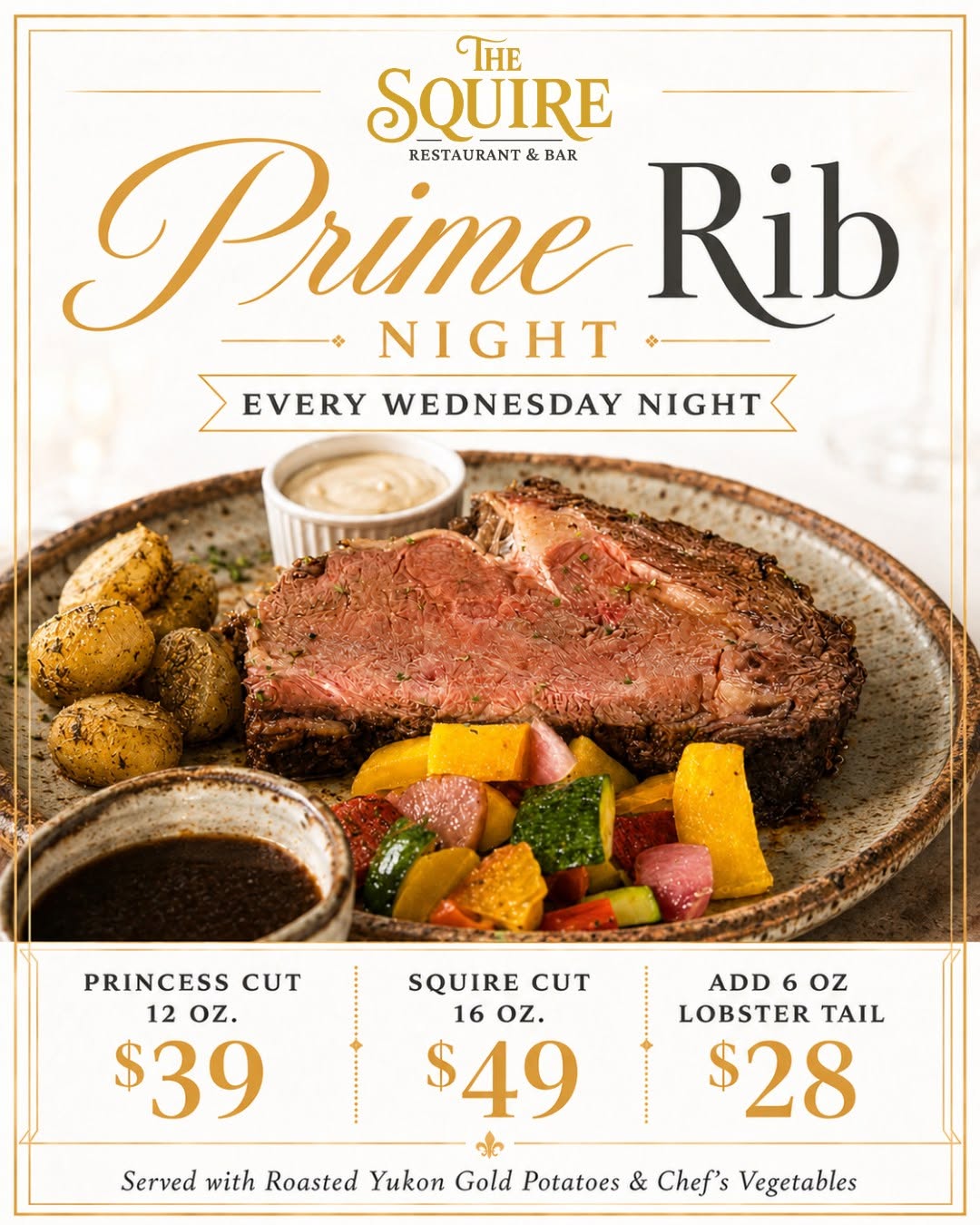 Prime Rib Night at The Squire